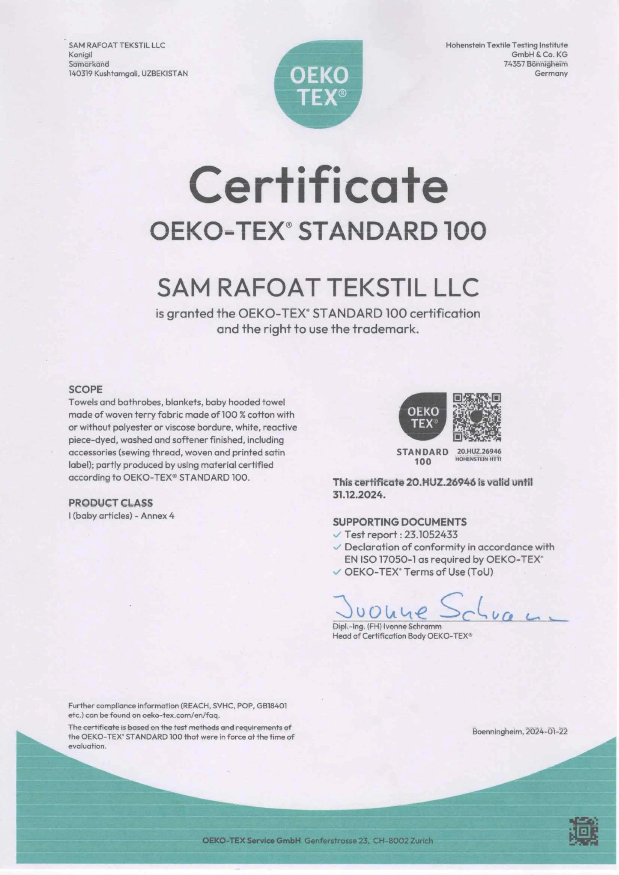 certificates